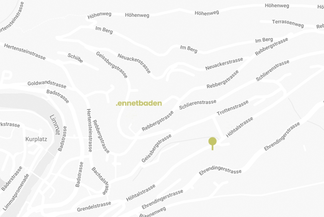 swisshaus investmentobjekt Höhtalstrasse Ennetbaden Map